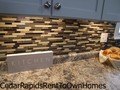 Glass and Mosaic Tiled Backsplash