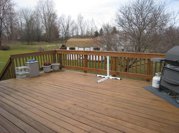 Over sized deck