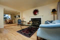 Lovely formal living with fireplace