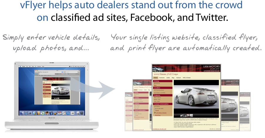 vFlyer helps auto dealers stand out from the crowd on sites like Facebook, Twitter