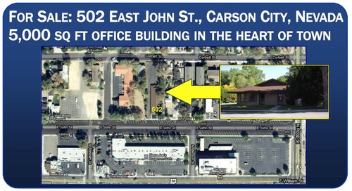 Carson city Nevada Office Buiding For Sale or Lease