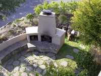 Gas Fireplace Deck View