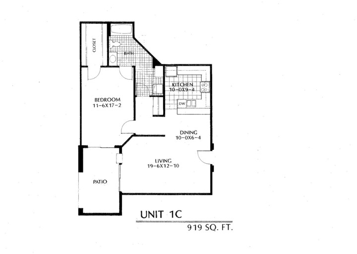 Floor Plan 1C Floor Plan The Overlook Apartments